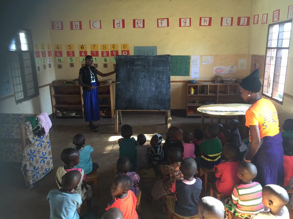 Inside of preschool